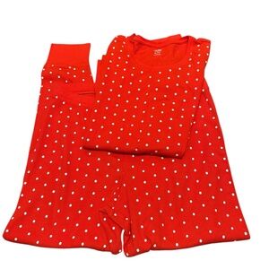 EUC Old Navy Red Polka Dot Adult Pajamas